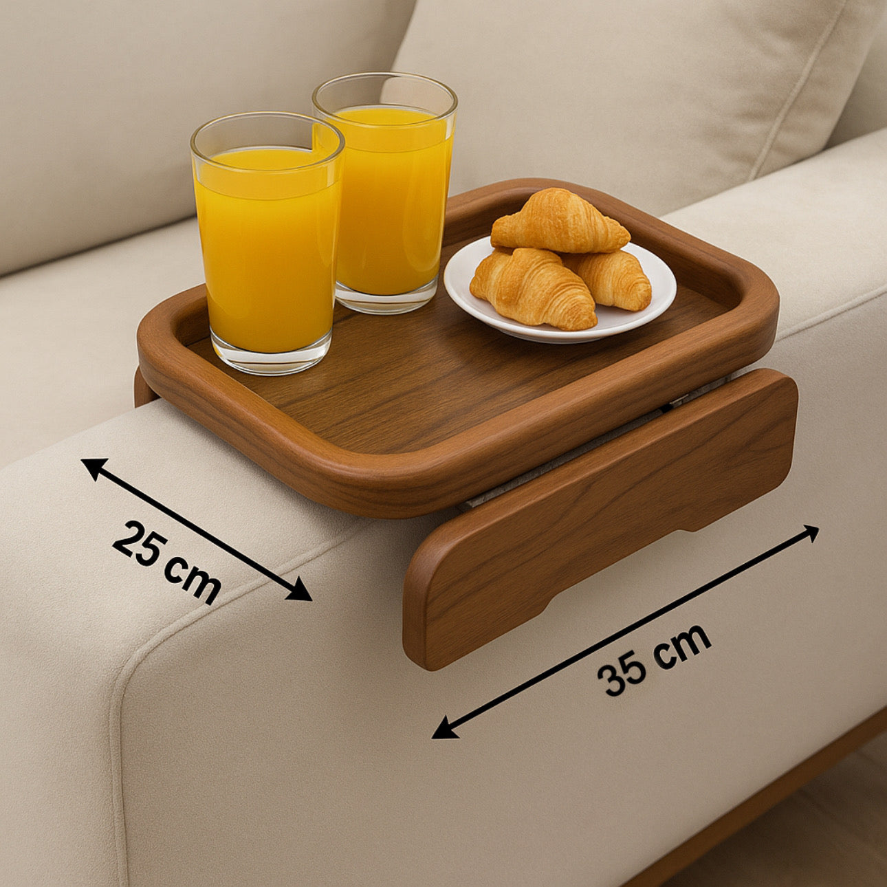 Sofa arm tray