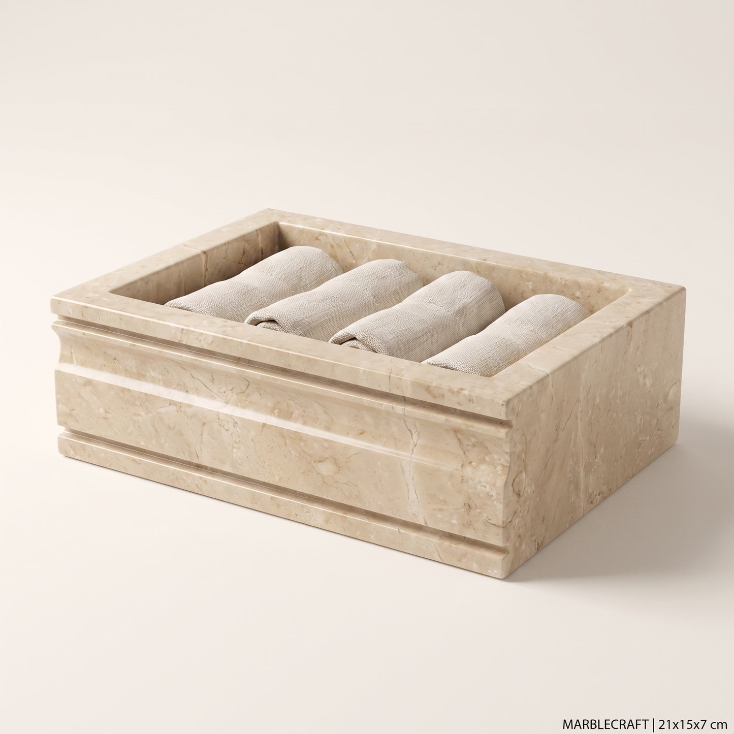 Towels Tray - Beige