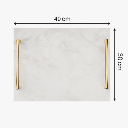 White tray gold handles (Three sizes available)