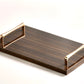 Brown tray gold handles (Three sizes available)