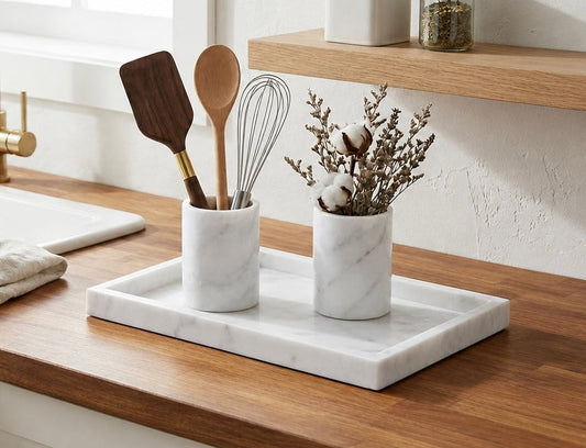 Kitchen utensils set of 3 - White