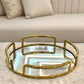 Circular mirror tray