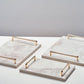 White tray gold handles (Three sizes available)