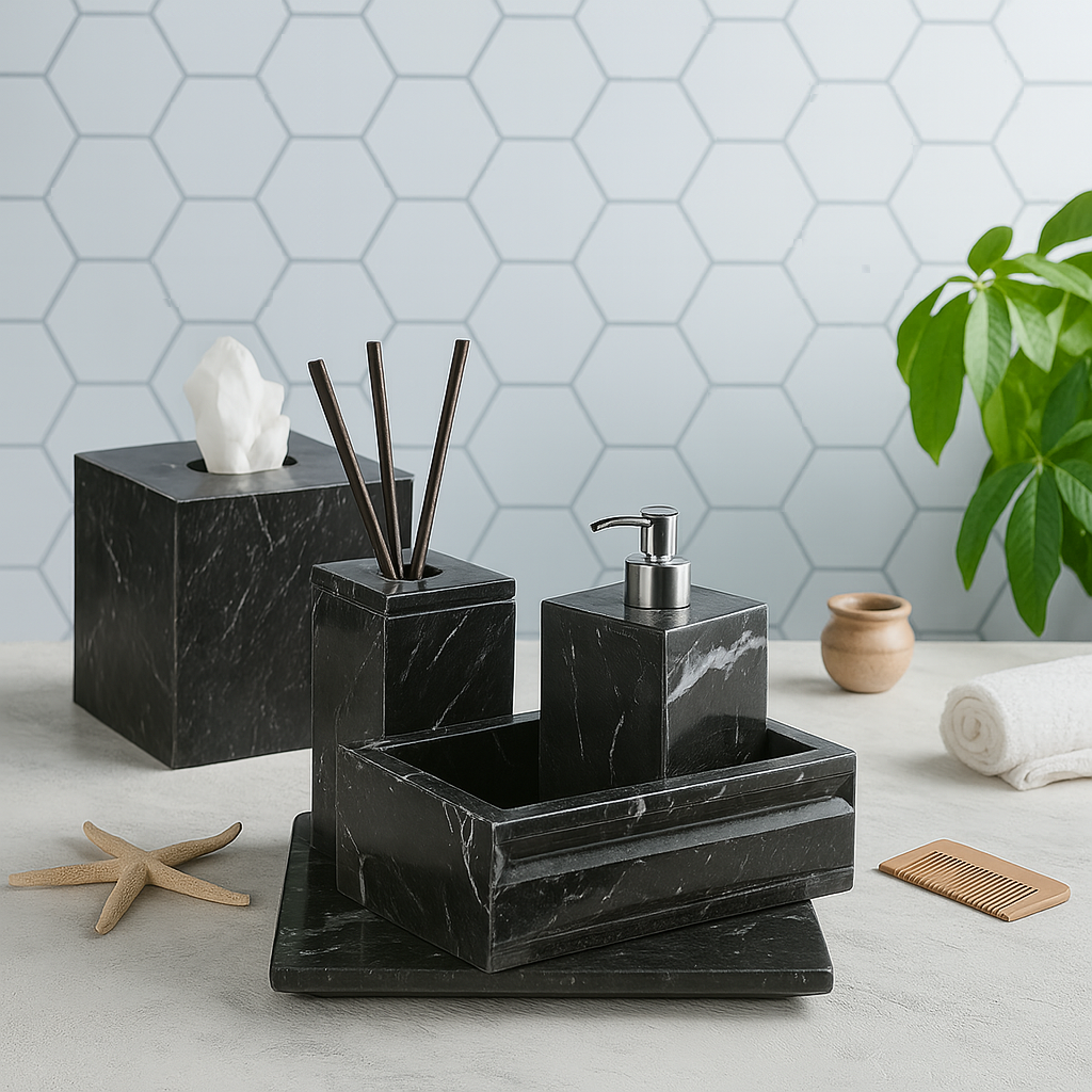 Bathroom set 5 pieces - Black
