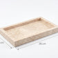 Marble rectangular tray 26*15 cm - Beige