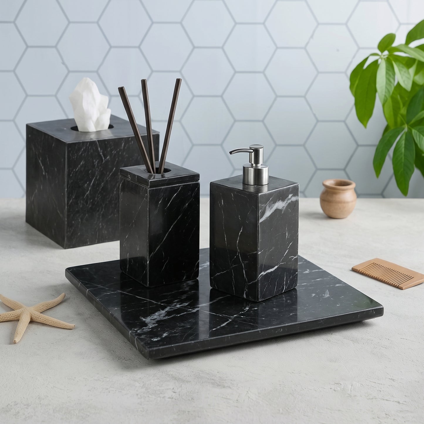 Squared platter - Black