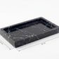 Marble rectangular tray 26*15 cm - Black