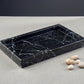 Marble rectangular tray 26*15 cm - Black