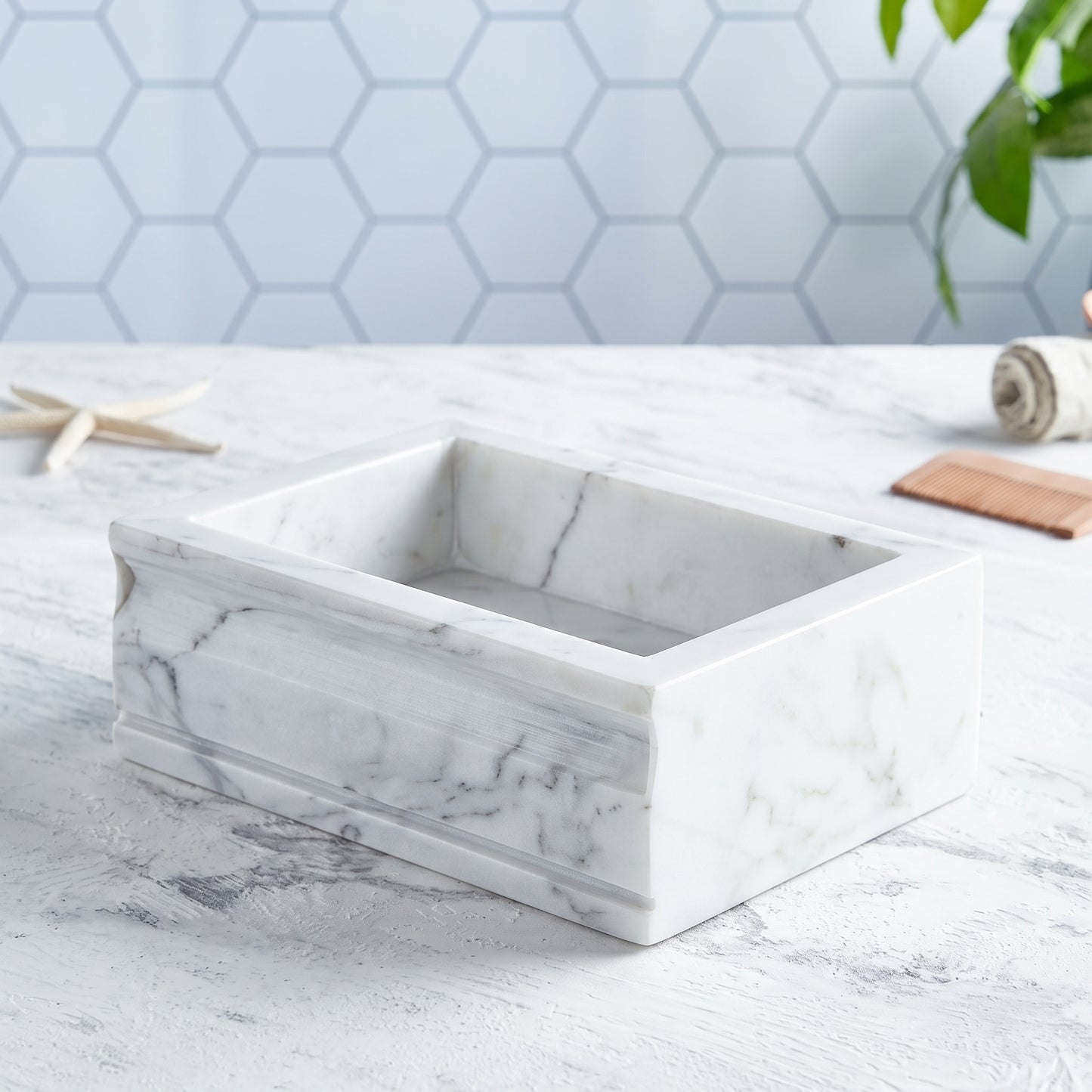 Towels Tray - White