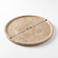 Marble circular tray - Beige