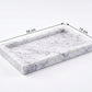 Marble rectangular tray 26*15 cm - White