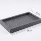 Marble rectangular tray 26*15 cm - Dark Grey