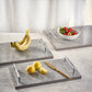 Dark grey tray silver handles (Three sizes available)