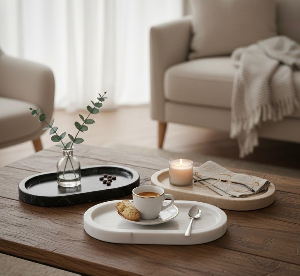 The trinity oval trays set