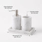 Bathroom set 3 pieces - White