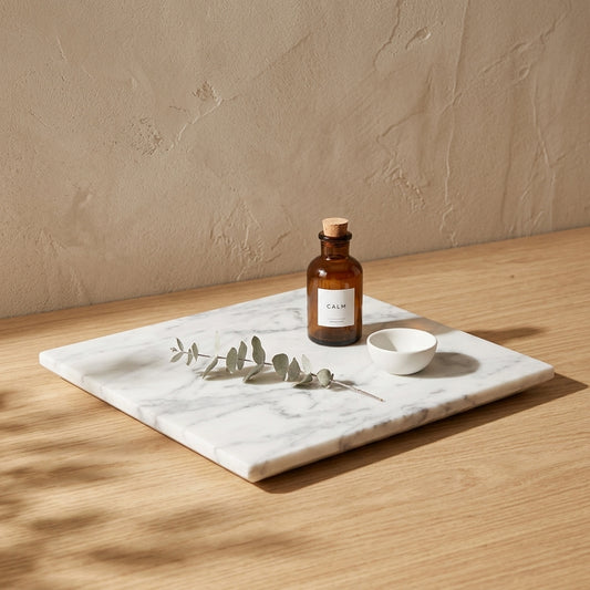 Squared platter - White