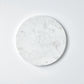 Marble circular platter - White
