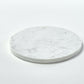 Marble circular platter - White