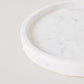 Marble circular tray - White
