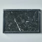 Marble rectangular tray - Black