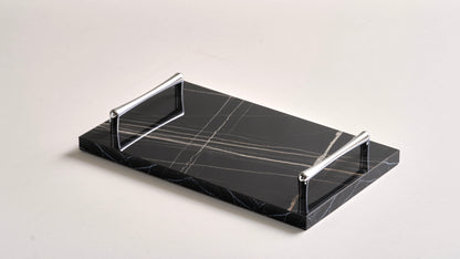 Black tray silver handles (Three sizes available)