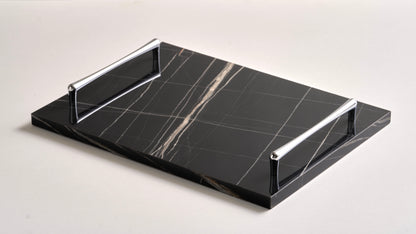 Black tray silver handles (Three sizes available)