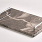 Beige tray silver handles (Three sizes available)