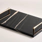 Black tray gold handles (Three sizes available)