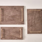 Greyish brown tray gold handles (Three sizes available)
