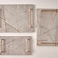 Grey tray gold handles (Three sizes available)